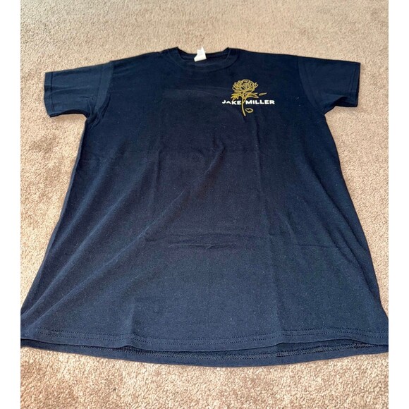 Jake Miller Hit and Run Tour MMXVIII Black Rose Graphic Tee - Unisex Medium - Picture 6 of 10